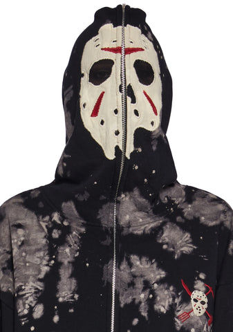 Vile Voorhees Mask Zip-Up Hoodie