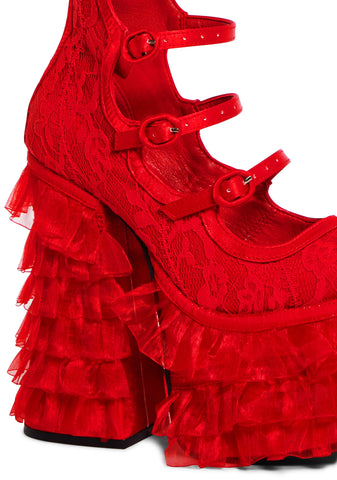 Paranormal Bride Platform Boots