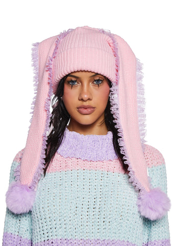 Bunny Ear Knit Beanie