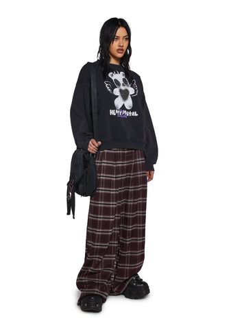 Hari Plaid Baggy Trousers