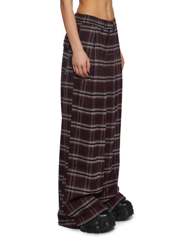Hari Plaid Baggy Trousers
