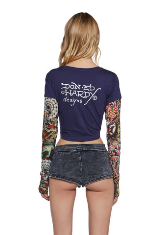 True Love Twofer Long Sleeve Top