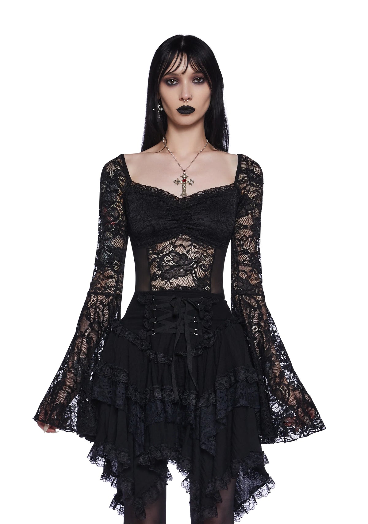 Fallen Angel Lace Top