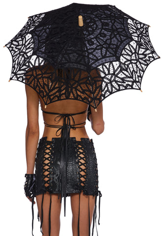 Hidden Oasis Parasol - Black