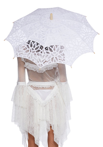 Hidden Oasis Parasol - White