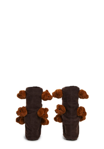 Snuggle Wonderland Platform Boots - Teddy Bear