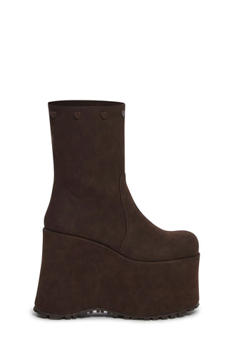 Snuggle Wonderland Platform Boots - Teddy Bear