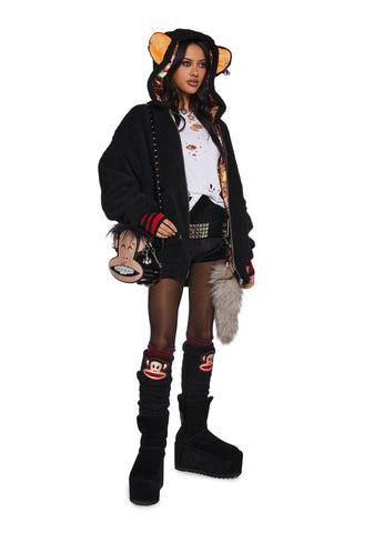 Rockstar Julius Hooded Sherpa Jacket