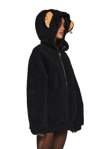 Rockstar Julius Hooded Sherpa Jacket