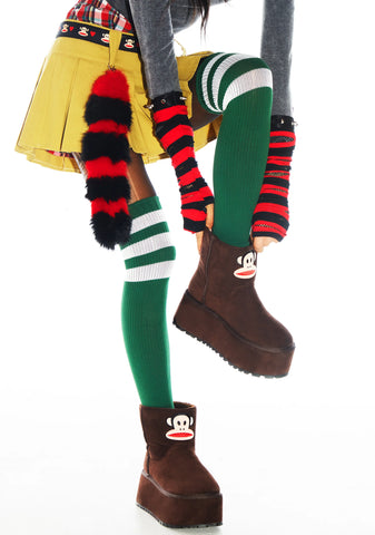 Relax Mode Platform Slipper Booties