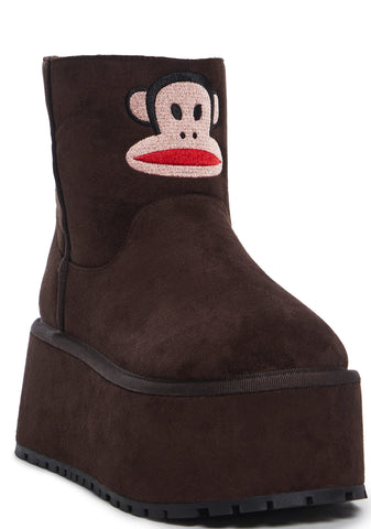 Relax Mode Platform Slipper Booties