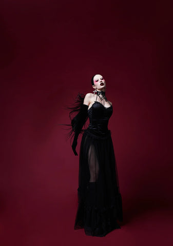 Dance With Death Maxi Skirt