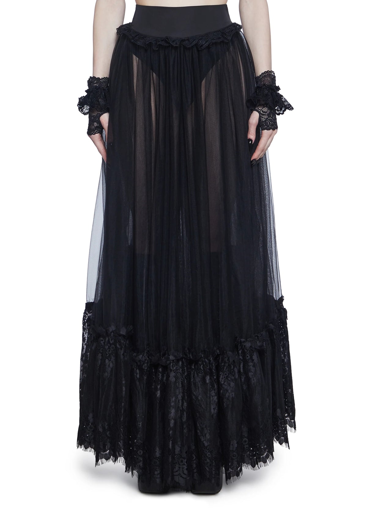 Dance With Death Maxi Skirt