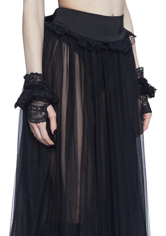 Dance With Death Maxi Skirt