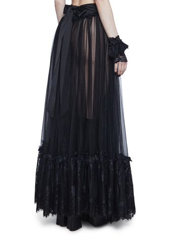 Dance With Death Maxi Skirt