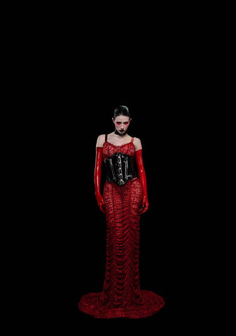 Blood Sucker Maiden Lace Maxi Dress