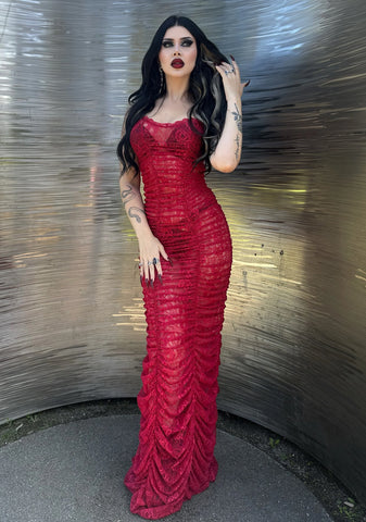 Blood Sucker Maiden Lace Maxi Dress