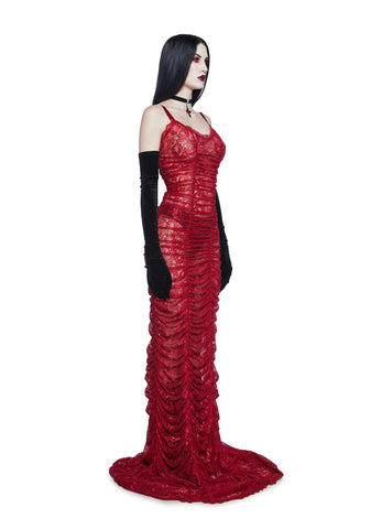 Blood Sucker Maiden Lace Maxi Dress