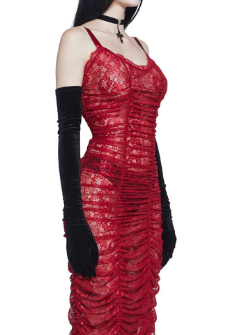 Blood Sucker Maiden Lace Maxi Dress