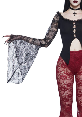 My Very Nature Long Sleeve Top - Black