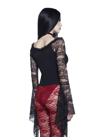 My Very Nature Long Sleeve Top - Black