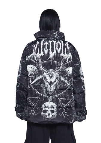 Devilish Descent Puffer Jacket