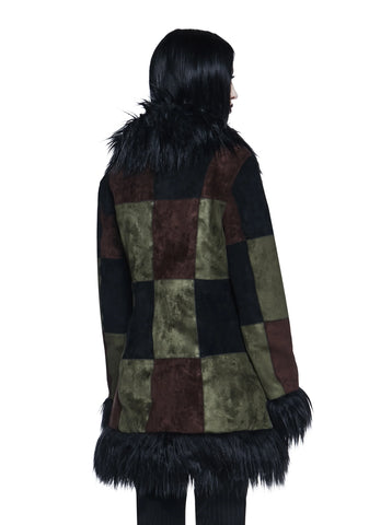 Hearing Heartbeats Faux Suede Coat