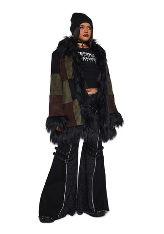 Hearing Heartbeats Faux Suede Coat