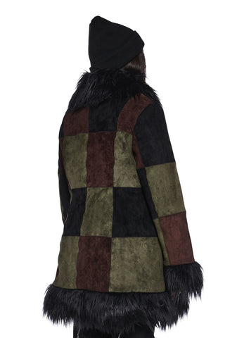 Hearing Heartbeats Faux Suede Coat