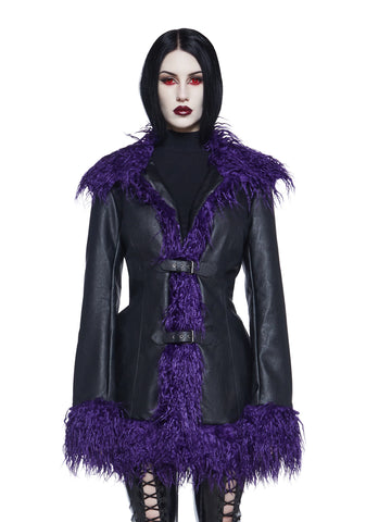 Passing Through Faux Fur Jacket