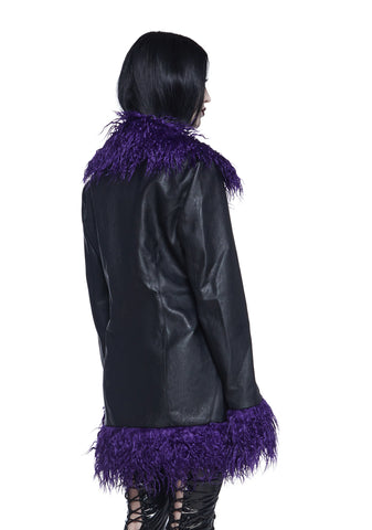 Passing Through Faux Fur Jacket