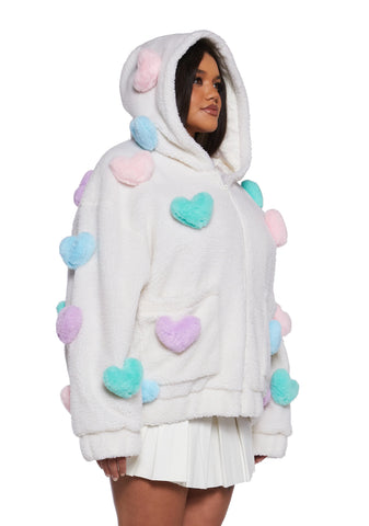 Snuggle Wonderland Hooded Sherpa Jacket
