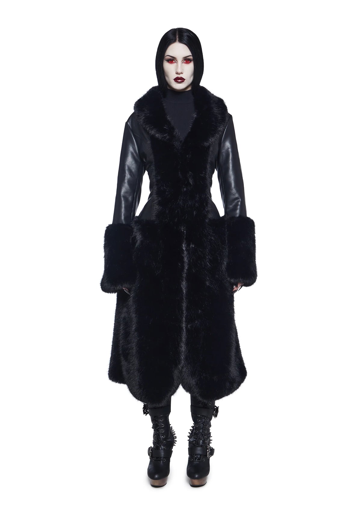 Dark Gift Faux Fur Coat
