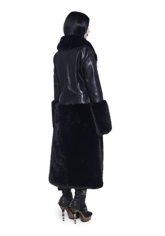 Dark Gift Faux Fur Coat