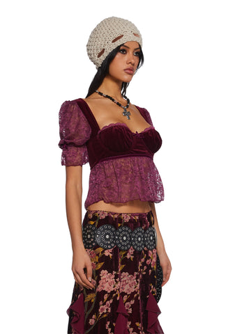 Brushfire Fairytales Velvet Top