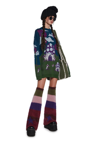 Magic Daze Knit Sweater - Dark Blue