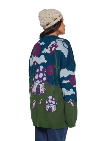 Magic Daze Knit Sweater - Dark Blue