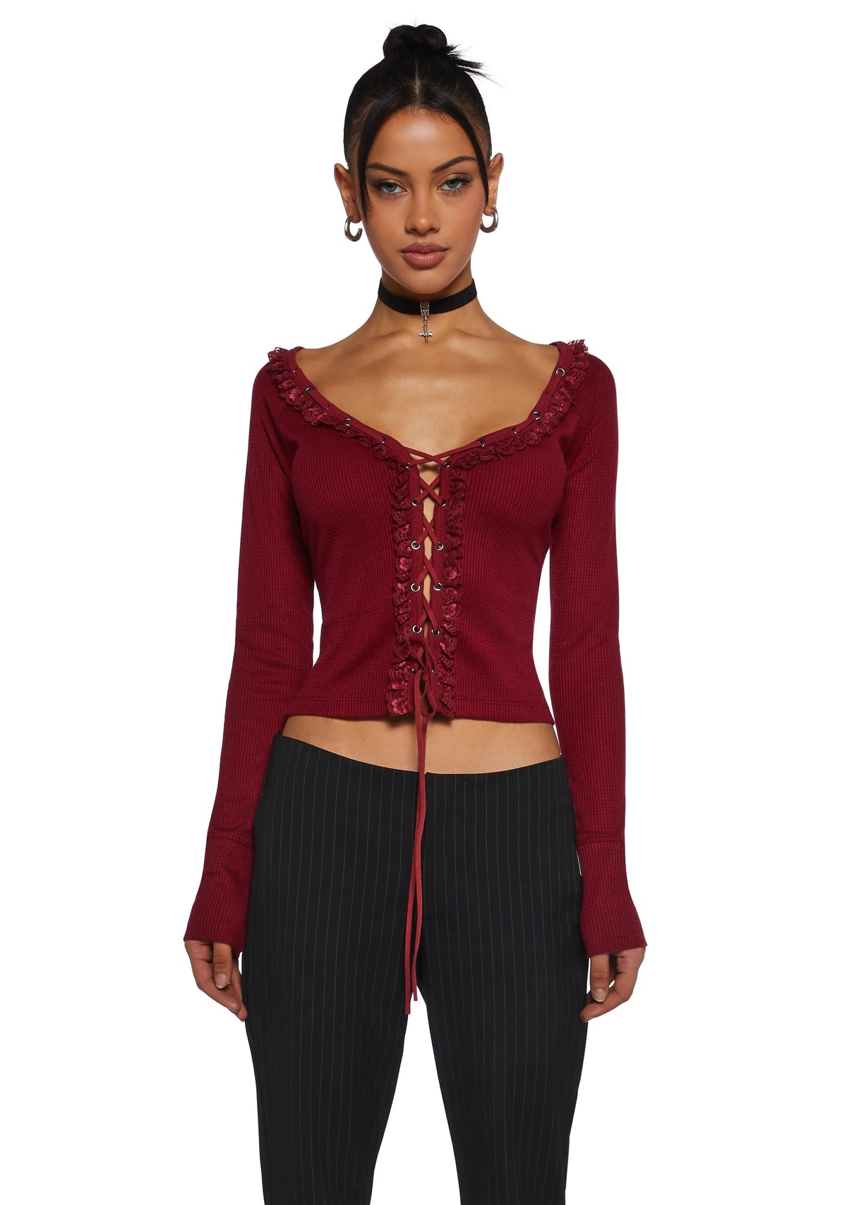 Wish You Would Thermal Long Sleeve Top