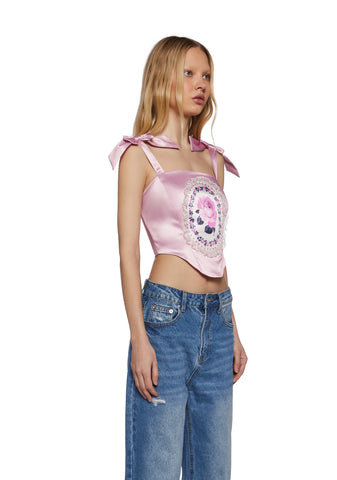 Delicate Rose Corset Top
