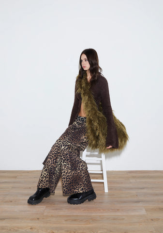 Cross You Out Wide Leg Cargo Pants