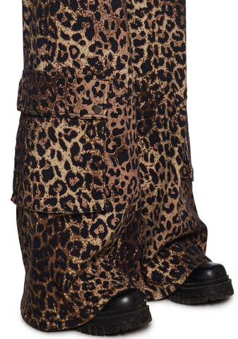 Cross You Out Wide Leg Cargo Pants