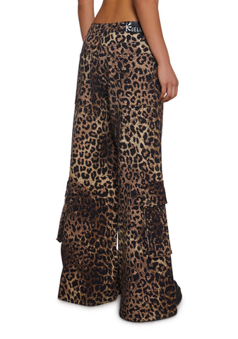 Cross You Out Wide Leg Cargo Pants