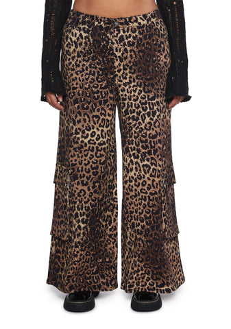 Cross You Out Wide Leg Cargo Pants