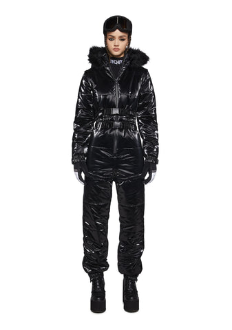 Aurora Beam Liquid Velvet Snowsuit - Black