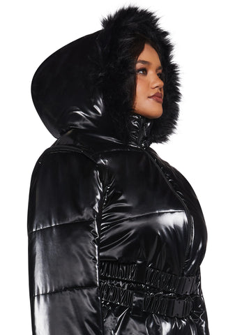 Aurora Beam Liquid Velvet Snowsuit - Black