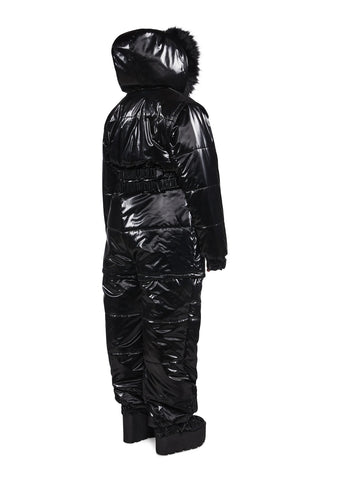 Aurora Beam Liquid Velvet Snowsuit - Black