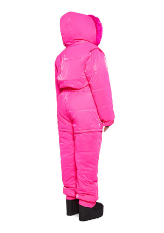 Aurora Beam Liquid Velvet Snowsuit - Pink