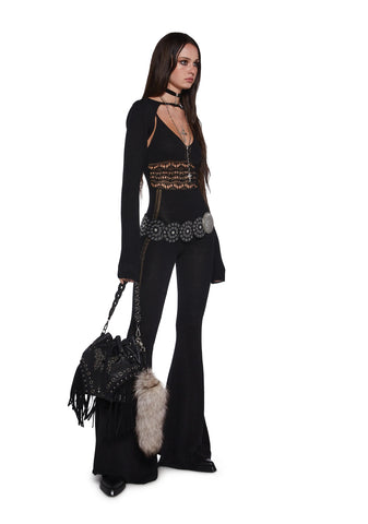 Sudden Silence Jumpsuit And Shrug Set