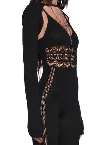 Sudden Silence Jumpsuit And Shrug Set