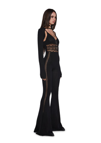 Sudden Silence Jumpsuit And Shrug Set